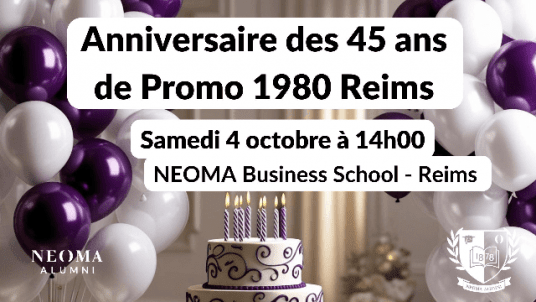 Anniversaire des 45 ans  de la promo 1980 de l'ESC Reims ! 