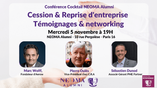 Conférence Cocktail : Cession & Reprise d'entreprise - Témoignages & networking