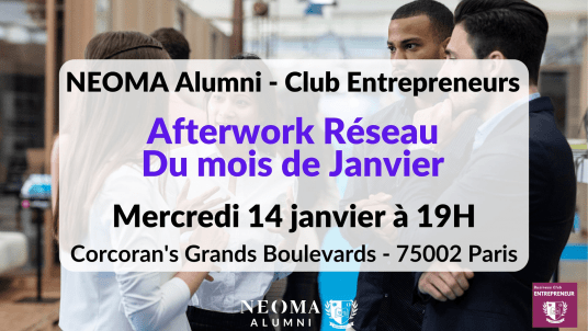 Afterwork réseau 2026 du club Entrepreneurs à Paris