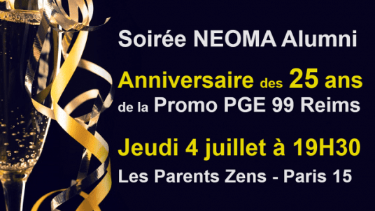 Anniversaire des 25 ans  de la Promo PGE 99 Reims