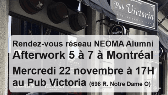 Afterwork 5 à 7 au Pub Victoria de Montréal