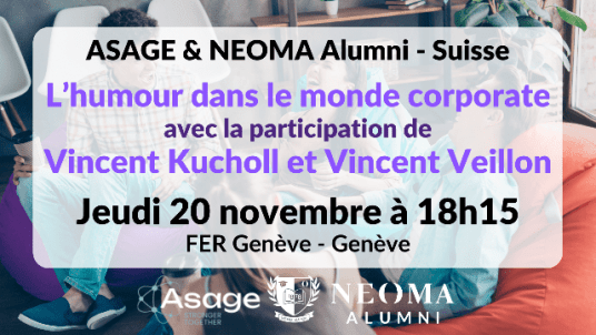 ASAGE Genève - L’humour dans le monde corporate avec Vincent Kucholl et Vincent Veillon