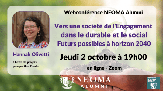 Webconférence - Vers une société de l'Engagement dans le durable et le social : Futurs possibles à horizon 2040