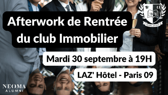 Afterwork de Rentrée du Club Immobilier