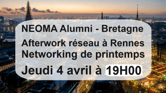 Afterwork réseau de printemps à l'Angélus de Rennes