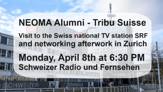 Visit to the Swiss national TV station SRF and networking afterwork in Zurich