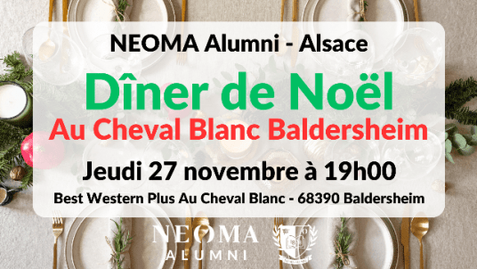 Rencontre dîner de Noël Au Cheval Blanc Baldersheim