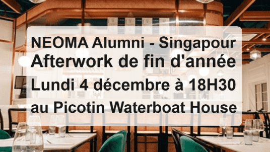 Afterwork réseau de fin d'année à Singapour - Rencontre au Picotin Waterboat House 