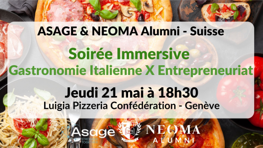 ASAGE Genève : Soirée Immersive Gastronomie Italienne X Entrepreneuriat