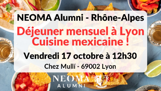 Déjeuner mensuel d'octobre Chez Mullí à Lyon