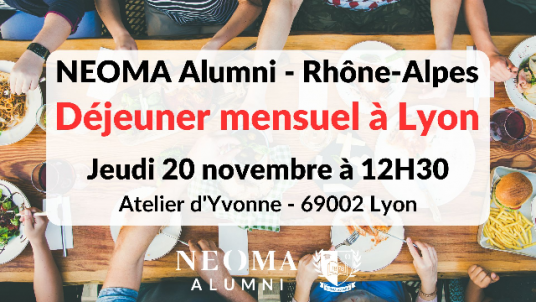 Déjeuner Mensuel de novembre à l'Atelier d'Yvonne à Lyon 