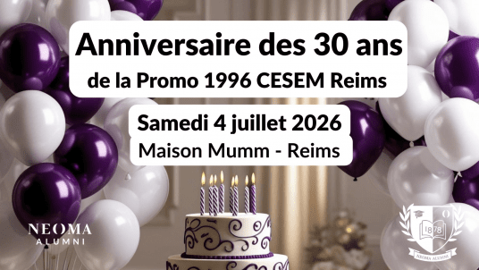 Anniversaire des 30 ans de la promo 1996 CESEM Reims 