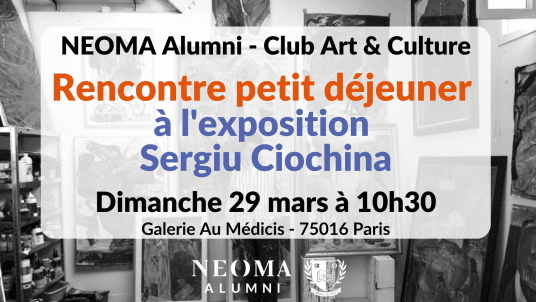 Rencontre petit déjeuner à l'exposition Sergiu Ciochina