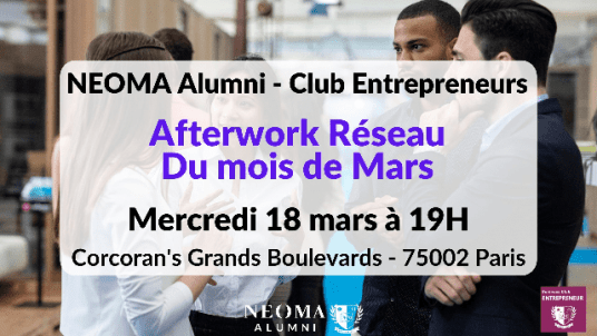 Afterwork réseau de mars Club Entrepreneurs à Paris 